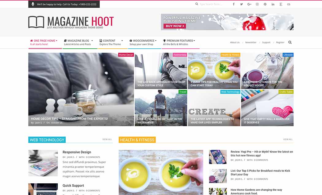 Magazine Hoot WordPress Theme